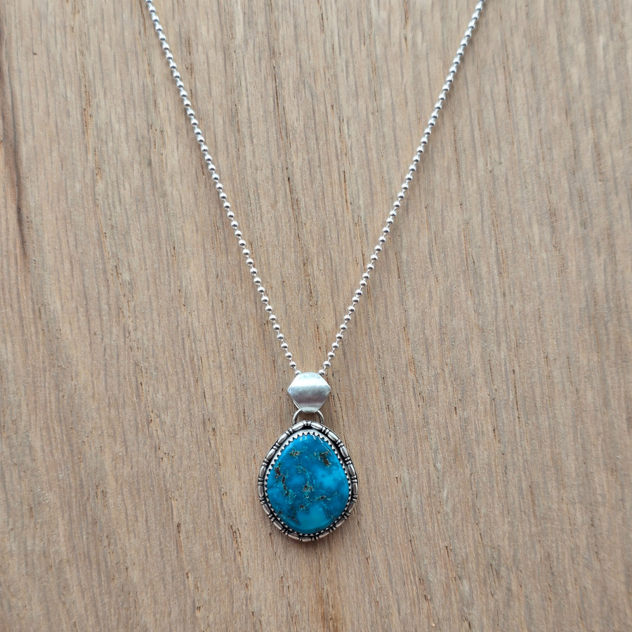 Morenci Turquoise with Pyrite Necklace