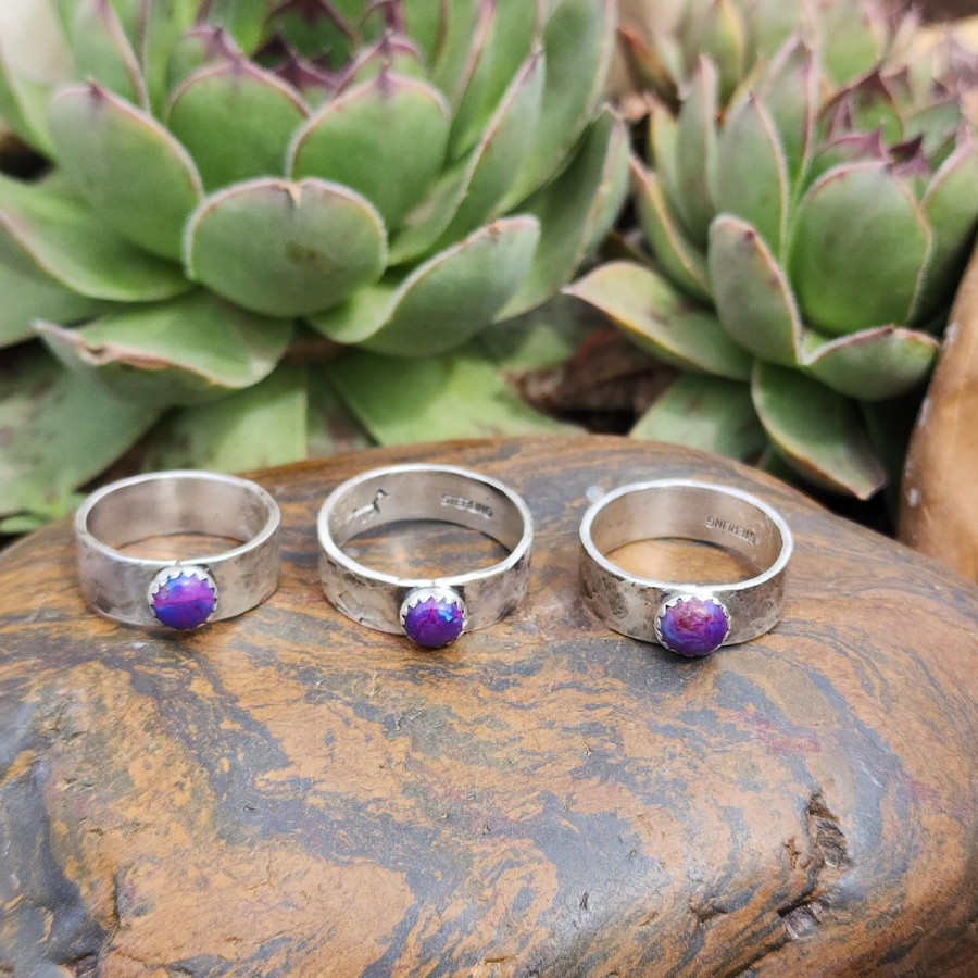 Purple Mohave Sterling Silver Ring