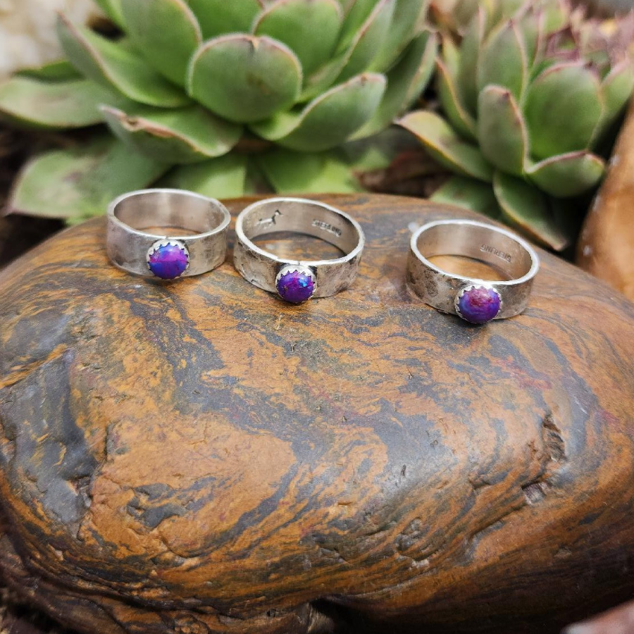 Purple Mohave Sterling Silver Ring