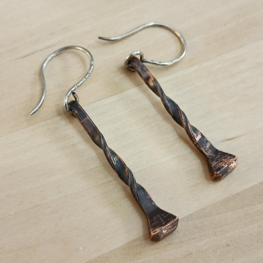Horseshoe nail hotsell earrings