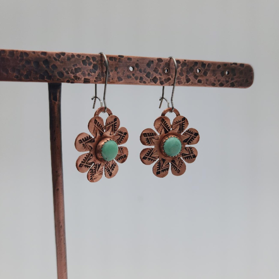 Copper Flower New Lander Earrings
